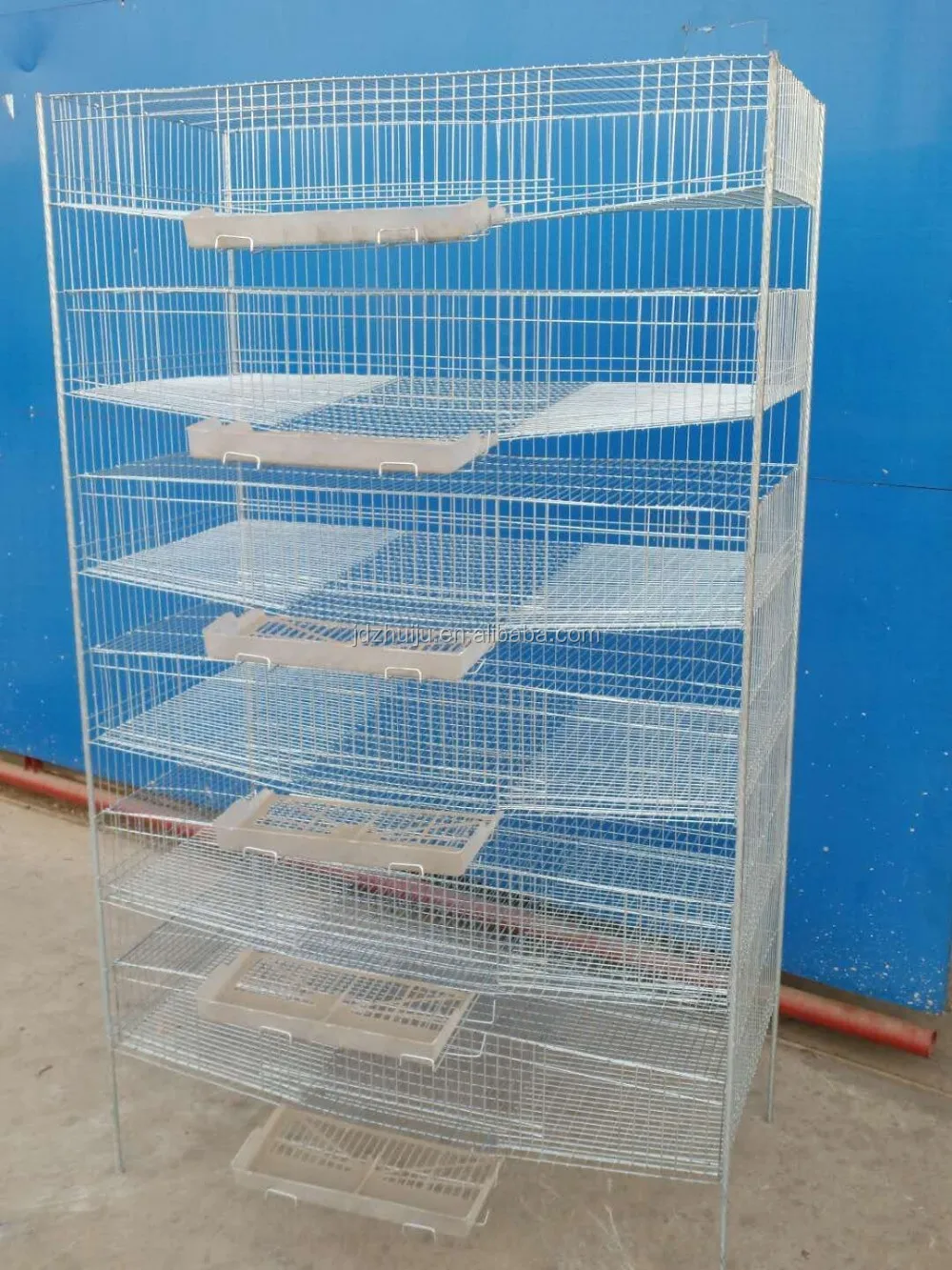 Galvanized Wire High Quality Durable Quail Cage Hj-qc400a With Feeder ...