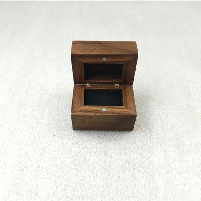 small wood box magnetic box for jewelry gift