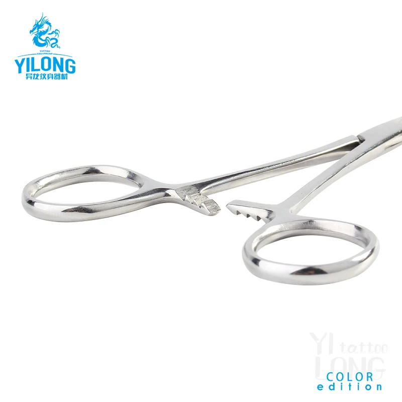 Yilong 316L Stainless steel  Surgical S/S Septum Body Piercing Tools Plier Tattoo Accessories