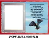 19x13 cm. Religious glass photo frame with polyresin figurine & bible verses