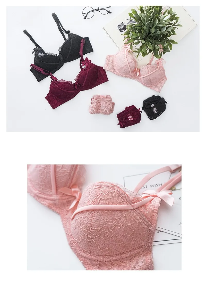 High Quality Sexy Girl Lace Red Color Padded Bra And Panties Sets Buy Red Color Padded Bra And