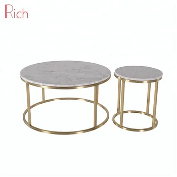Stainless Steel Rose Gold Fish Side Table Marble Top Round Coffee Tables For Product Stainless Steel Rose Gold Fish Side Table Marble Top Round Coffee Tables For Product