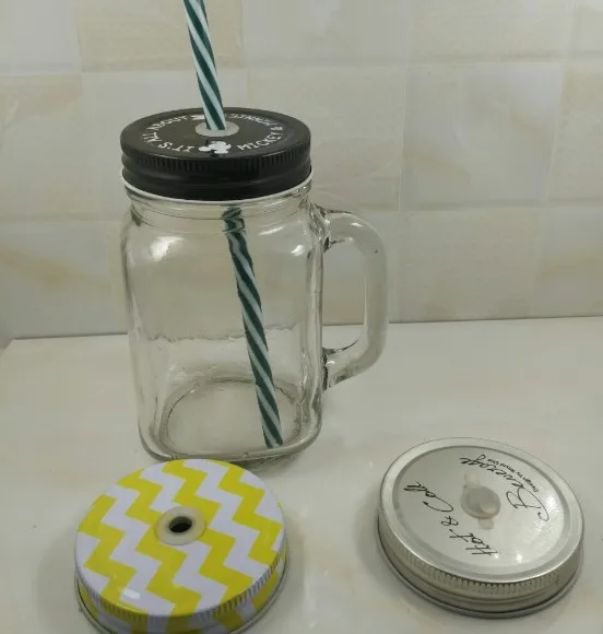 16oz Wholesale Sealed Square Clear Embossed Glass Mason Jars With Lids And Straws Buy Glass