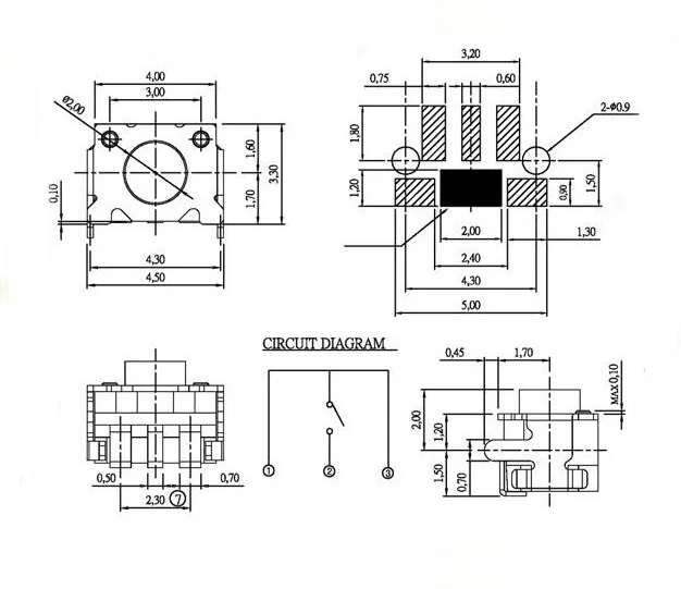 Tape Reel Packing 160gf Smd Smt Tact Tactile Switch Ts-1114c-c - Buy ...