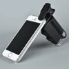Mini Pocket digital biological microscope LED Portable Microscope 60-100X Clamping On phone