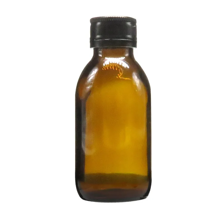 Cough Syrup Glass Amber Boston Round Bottle With Aluminum Cap Buy