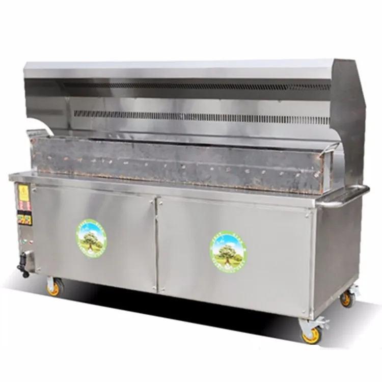 Stainless Steel Automatic Barbecue Grill Machine/smokefree Charcoal