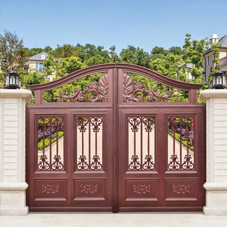 Exterior Aluminum Automatic Swing Indian House Main Gate