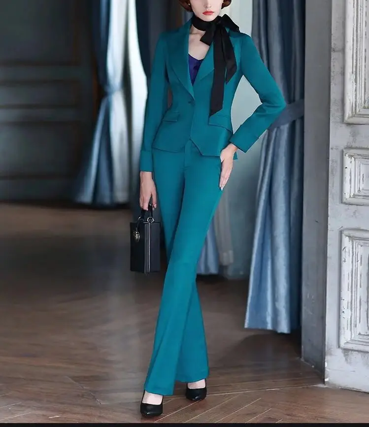 New Design Ladies Tuxedo Pant Tracking Suit Design Suit Suits Female