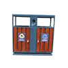 exterior iron steel and aluminum recycle garbage trash bin dustbin for outdoor