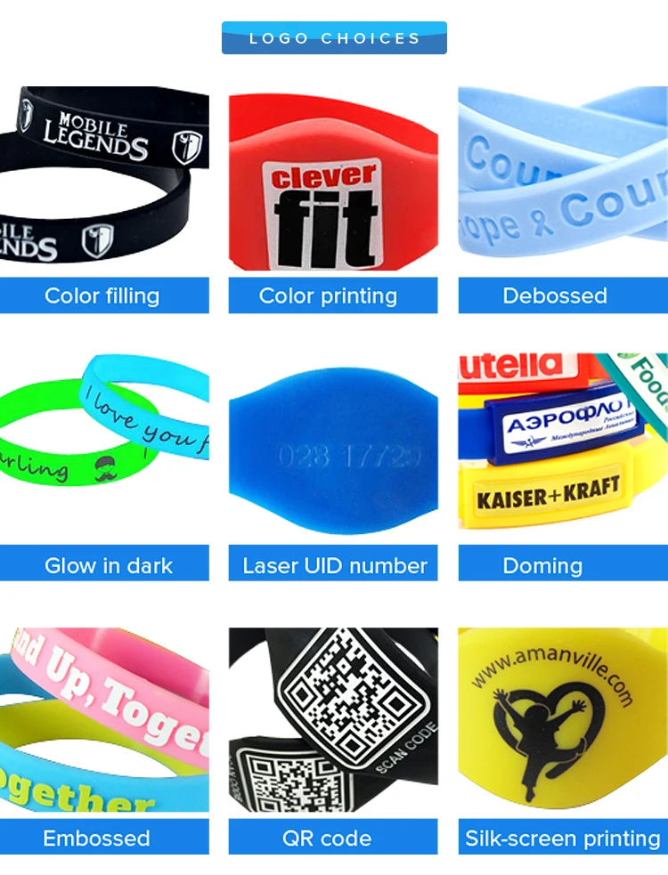 Door Entry Access control silicone RFID vibrating Wristband for yacht use with customized logo