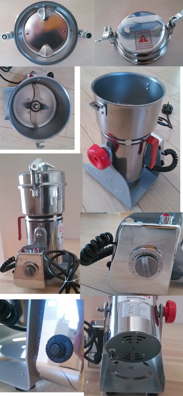 Multifunction Swing Type Stainless Steel High Speed Dry Food Grinder