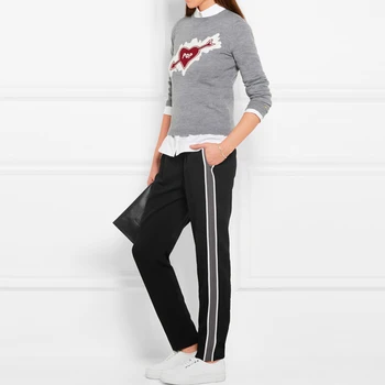 straight cut jogging pants