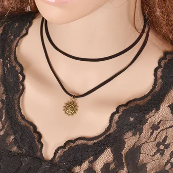 small black choker necklace