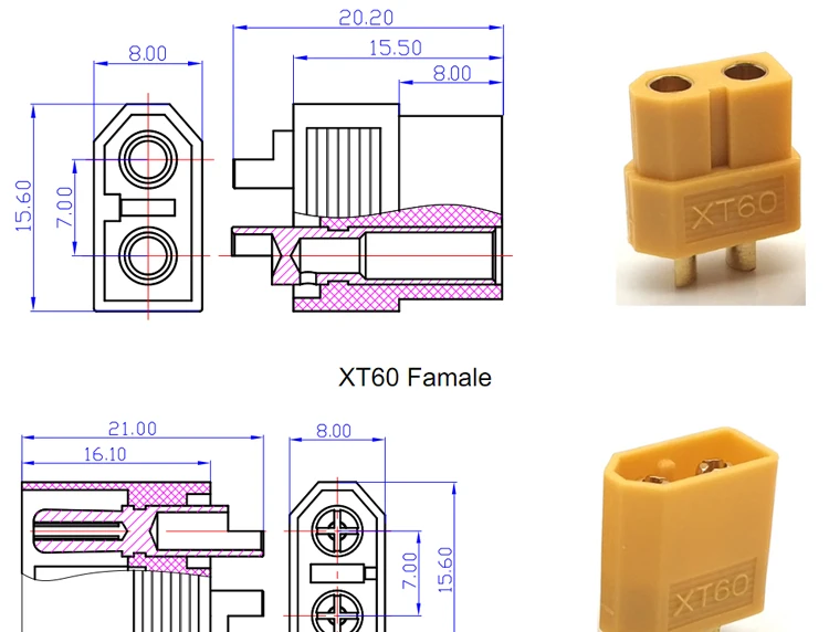 XT60 Connector Pinout, Datasheet, Equivalent, And Specs, 60% OFF