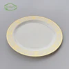 Most popular gold grace customized wholesale cheap kitchen dining restaurant dish disposable plastic plates china