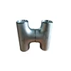 Asme b16.9 schedule 40 steel pipe fittings tee pipe reducing tee