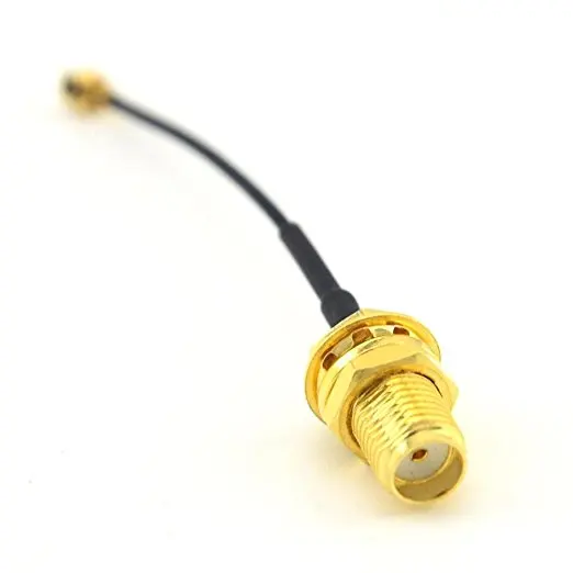 USA 40cm 2X U.FL Mini PCI to RP-SMA Pigtail Antenna WiFi Cable 16 Inches