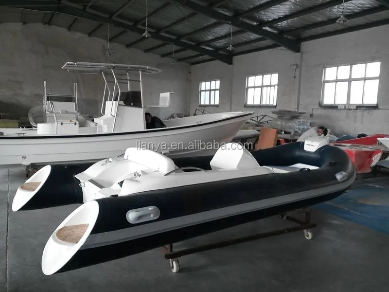 Liya 4.3m 70L tank fiberglass sea kayak pontoon boat fishing