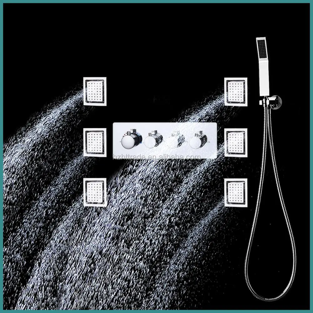 ceiling mounted waterfall shower head