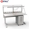 used stainless steel metal corner work table for mobile phone repairing