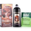 New hair color natural instant hair color shampoo with kind of 15 colors dye