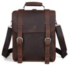 Tiding High Quality Handmade Outdoor Travel Sports Retro Genuine Leather Backpack For Men