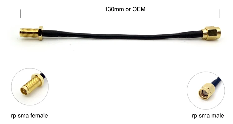 High Quality Low Price RP Sma Male To RP Sma Female Extension Cable