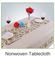 Wholesale recyclable disposable tablecloth with nonwoven fabric