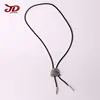 New Style Custom Printing Epoxy Metal Silver Bolo Tie Eagle Metallic Bolo Tie