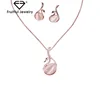2016yiwu especially design swan design turkish gold jewelry set, white opal necklace earring jewelry set