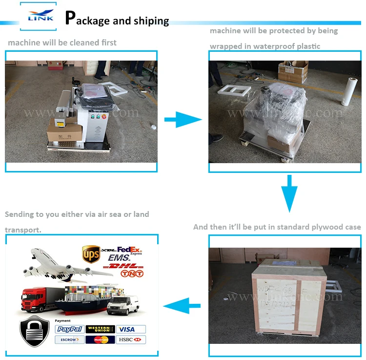 30W Portable Mini Laser Marking Machine with Raycus Fiber Source 100000 Hours Service Time