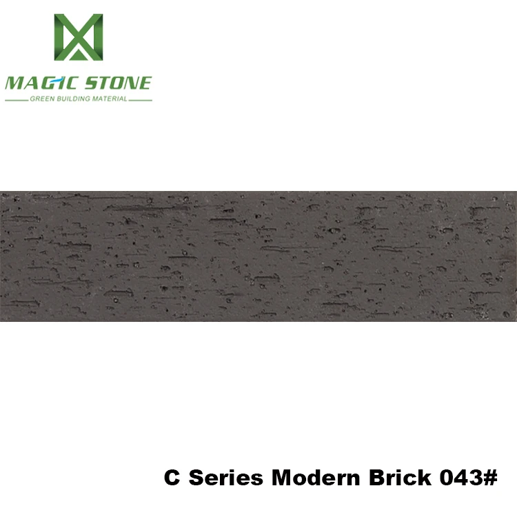 Bendable grey color facing brick fireproof and waterproof exterior wall brick