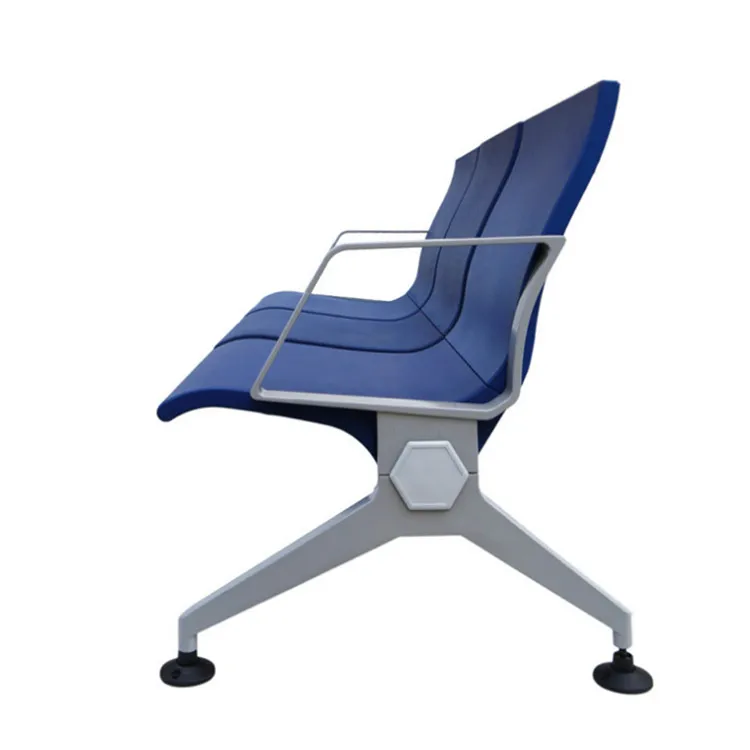 Steel 3-seater waiting chair in hospital stainless steel 4 and 5 seater waiting chair