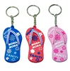 Custom Shoes Shaped Soft PVC Slippers Rubber Keychain Keyring