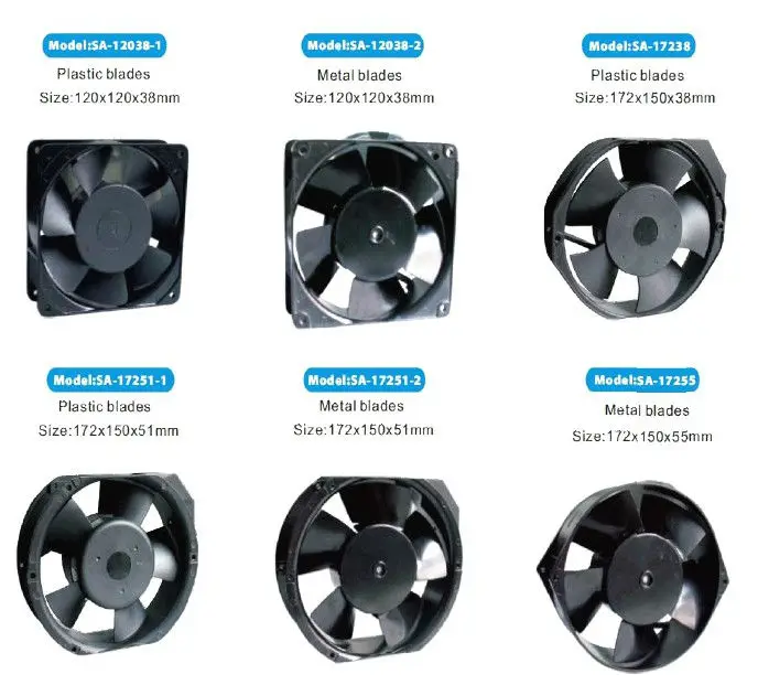 220v Large Air Flow Ac Industrial Ventilation Ac Fan 225*225*80mm Buy