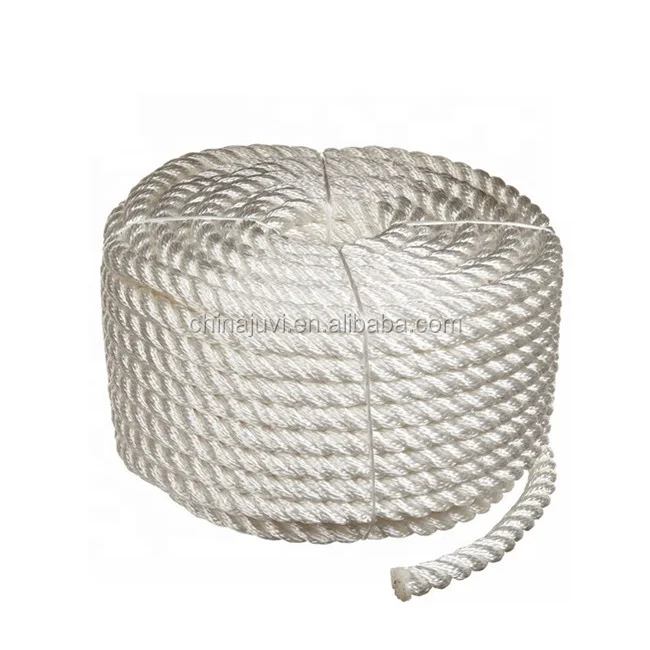 Factory supply 3 Strand Polyester PP nylon Rope for boat mooring anchor