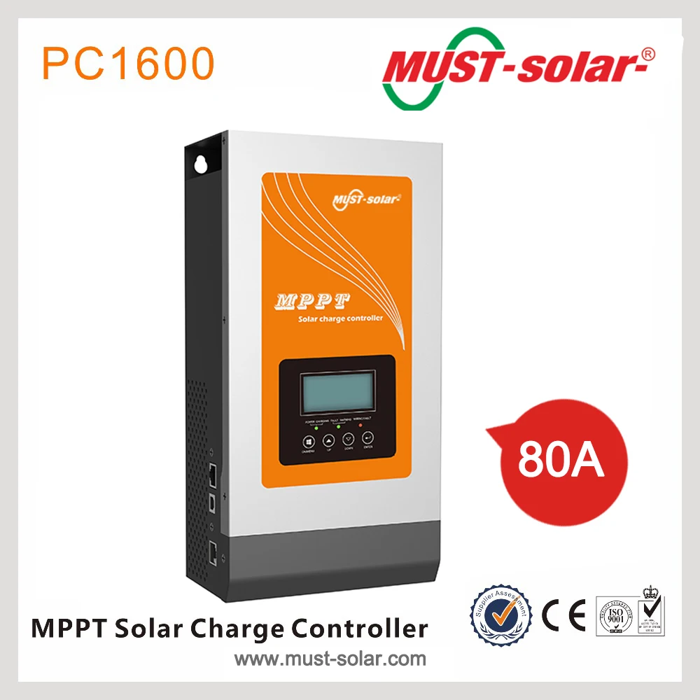 24V 36V or 48V 60A MPPT Solar Charge Controller for Lithium Battery Packs 12V
