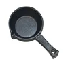 High quality eco-friendly round deep kitchenware cooking green food cast iron skillet frying pan cookware set