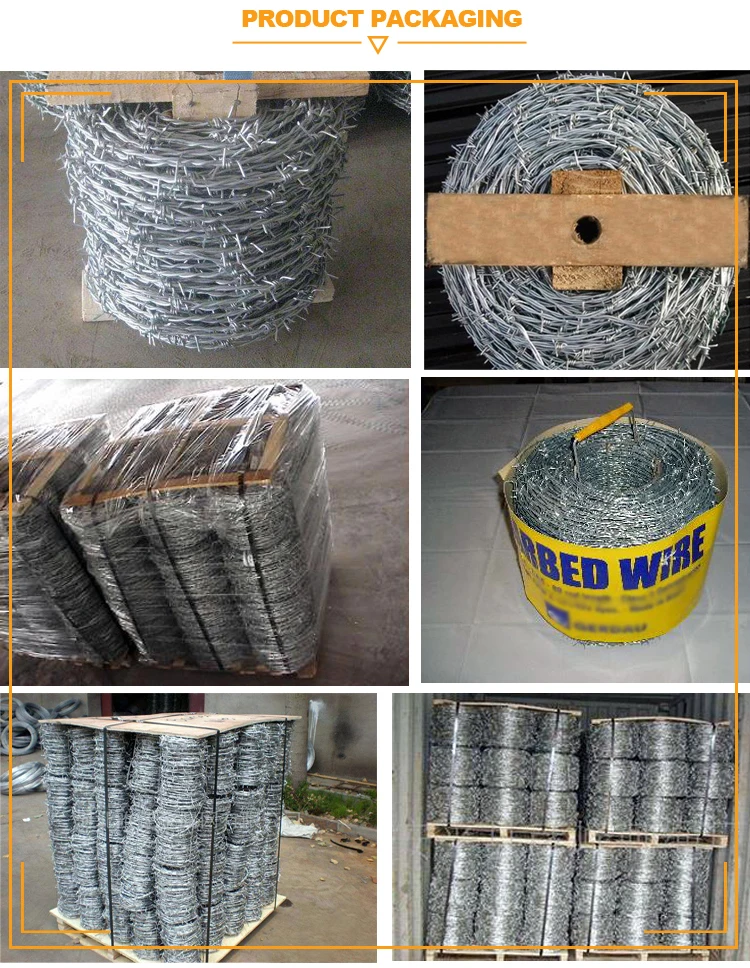 Raw Material Barbed Wire Weight Per Meter Barbed Wire Fence Weight Per