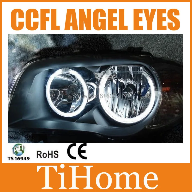 Бесплатная доставка CCFL глаза ангела для BMW e87, E87 номера проектор гало кольцо, E87 жк-ccfl ANGELEYES огни