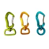 7075 Spring Loaded Aluminium dog leash Swivel Carabiner Hook Red