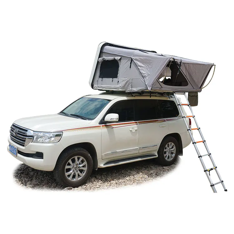 Hitorhike seite-öffnung camping auto hard shell dach top zelt mit seite markise