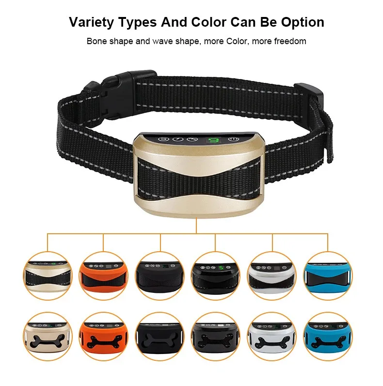 Pet Dog Anti Bark Collar Adjustable 7 Sensitivity Levels Vibration Stop