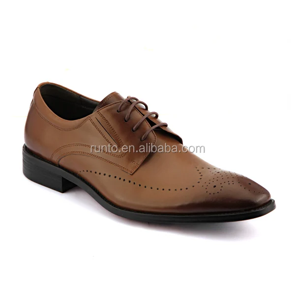 Guangdong classical style genuine leather lace-up men's dress shoes made in china