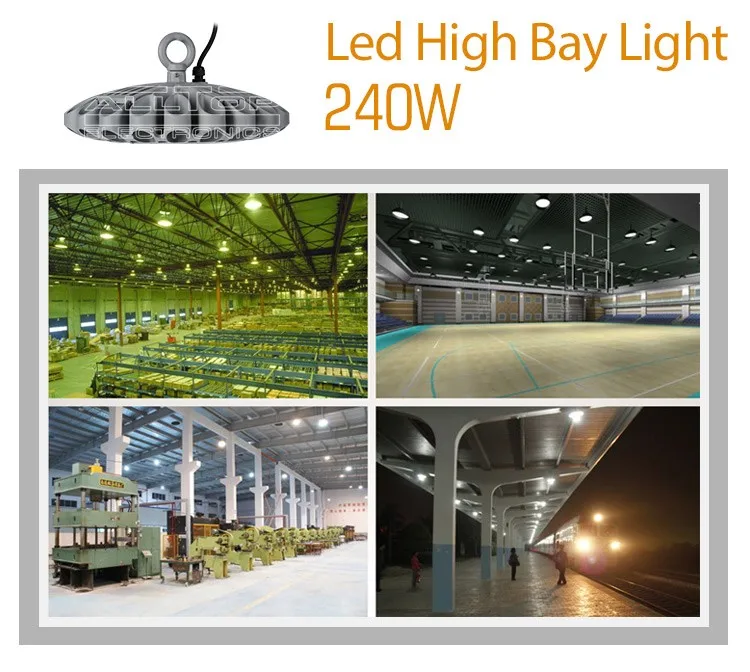 High lumen bridgelux cob 240w led induction lighting