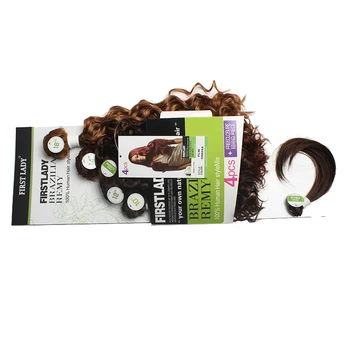 Full Head In One Pack Synthetic Hair Extension Mixed 4 Bundles