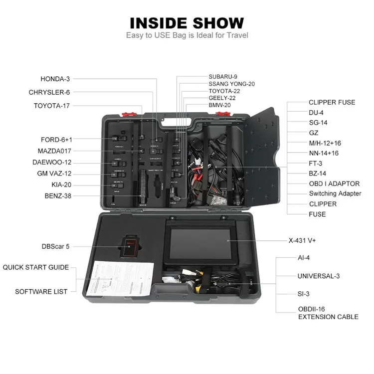 X431 PRO3 Car Scanner Launch X431 V+ Wifi/Bluetooth Global Version Auto diagnostic Scanner