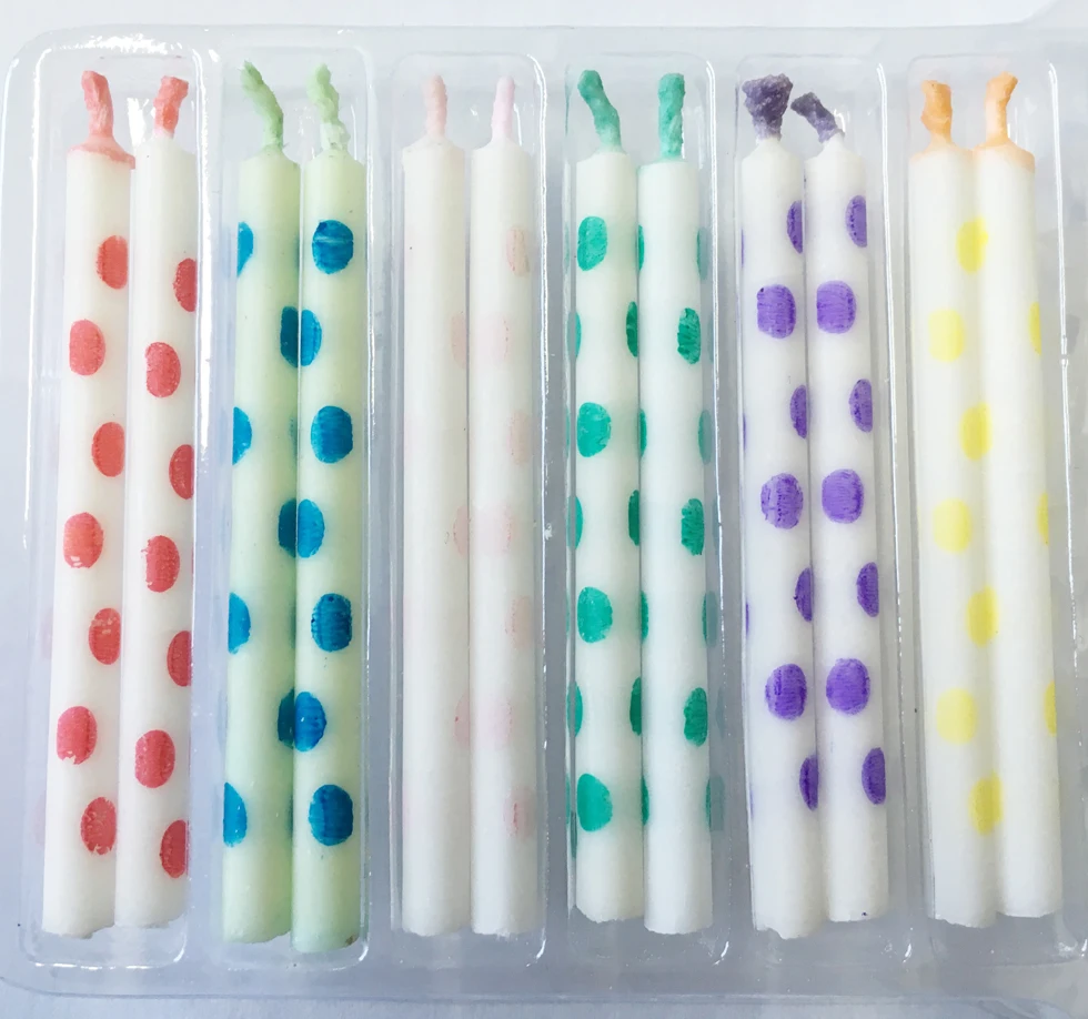 12 Ct Pack Birthday Candle Colored Flame Cake Candle Buy Color Flame
