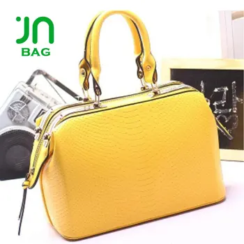 Jianuo Nice Quality Villager Handbags Hard Shape Bag Yellow Jianuo Nice Quality Villager Handbags Hard Shape Bag Yellow Handbag